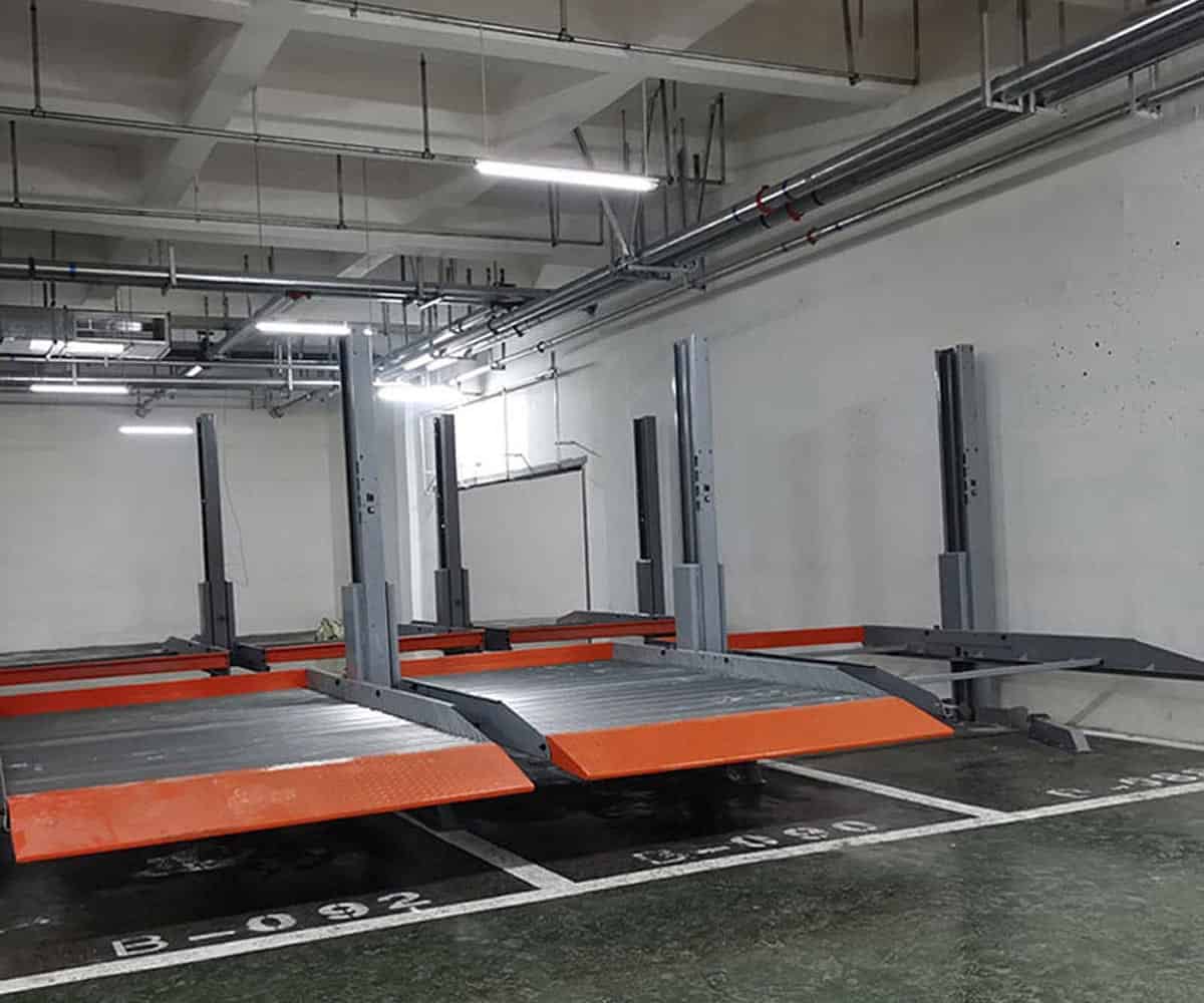 二層簡易式機械停車設備回收